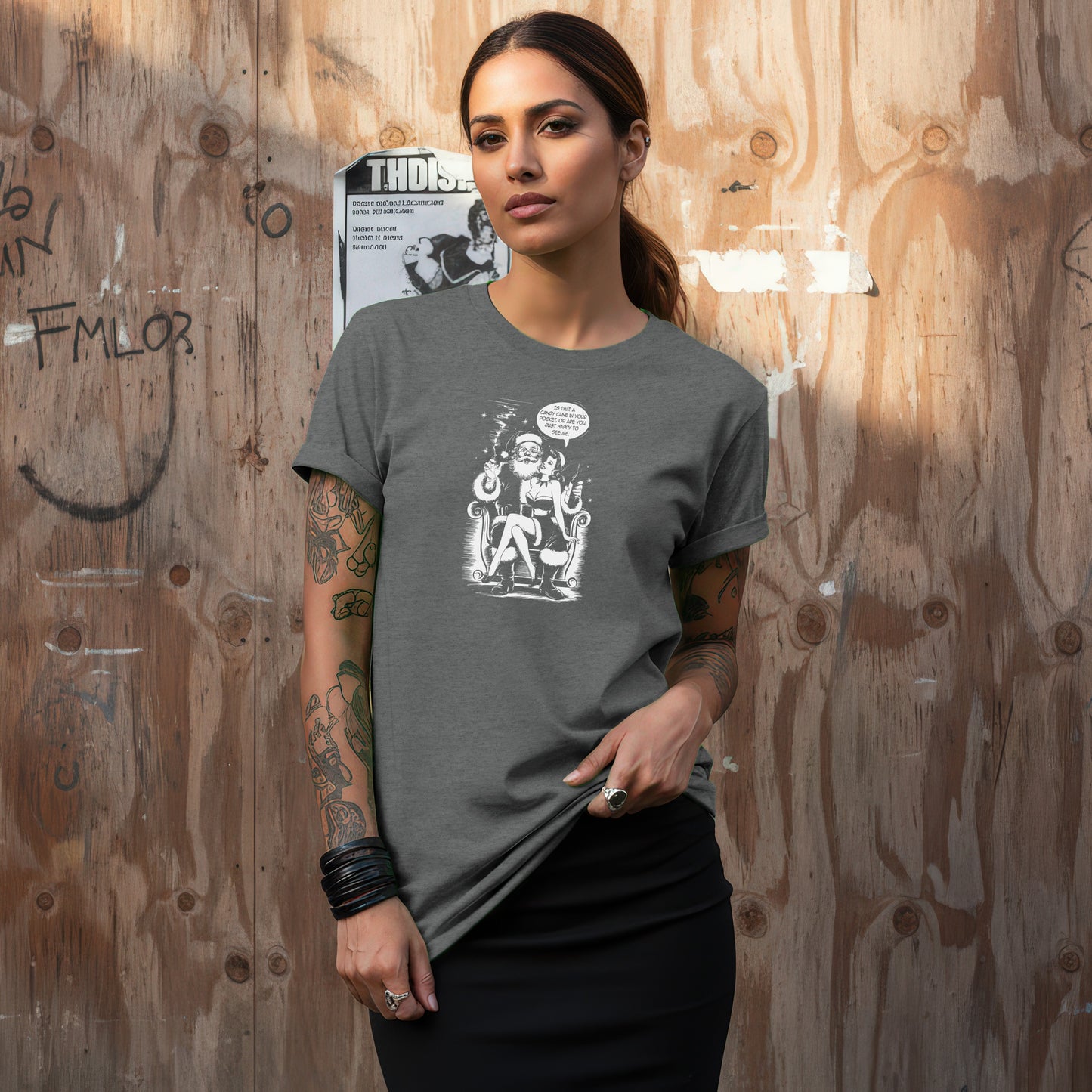 Vintage Comic Print Short Sleeve Graphic T-shirt