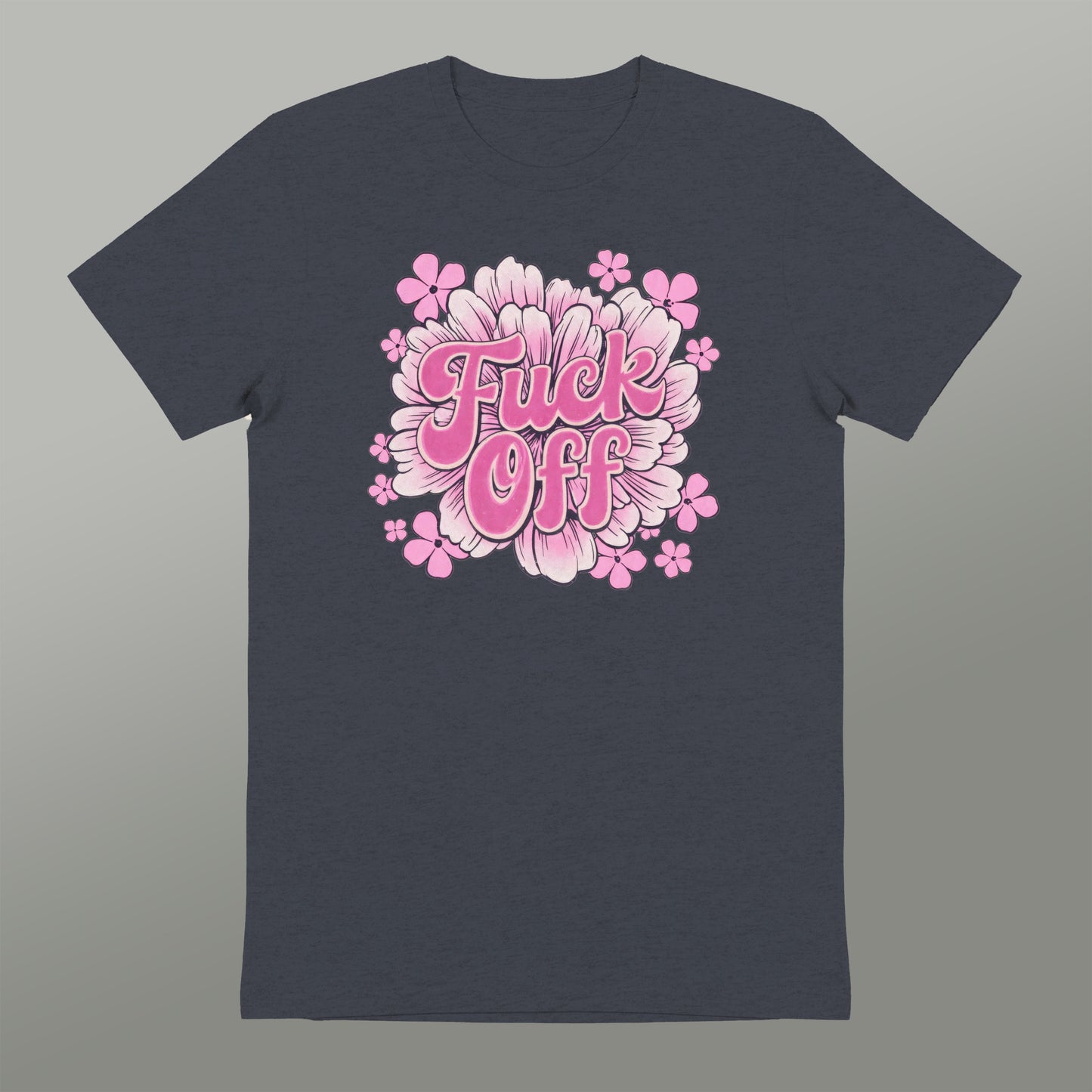 Fuck Off Floral Design Graphic Shirt