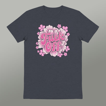 Fuck Off Floral Design Graphic Shirt