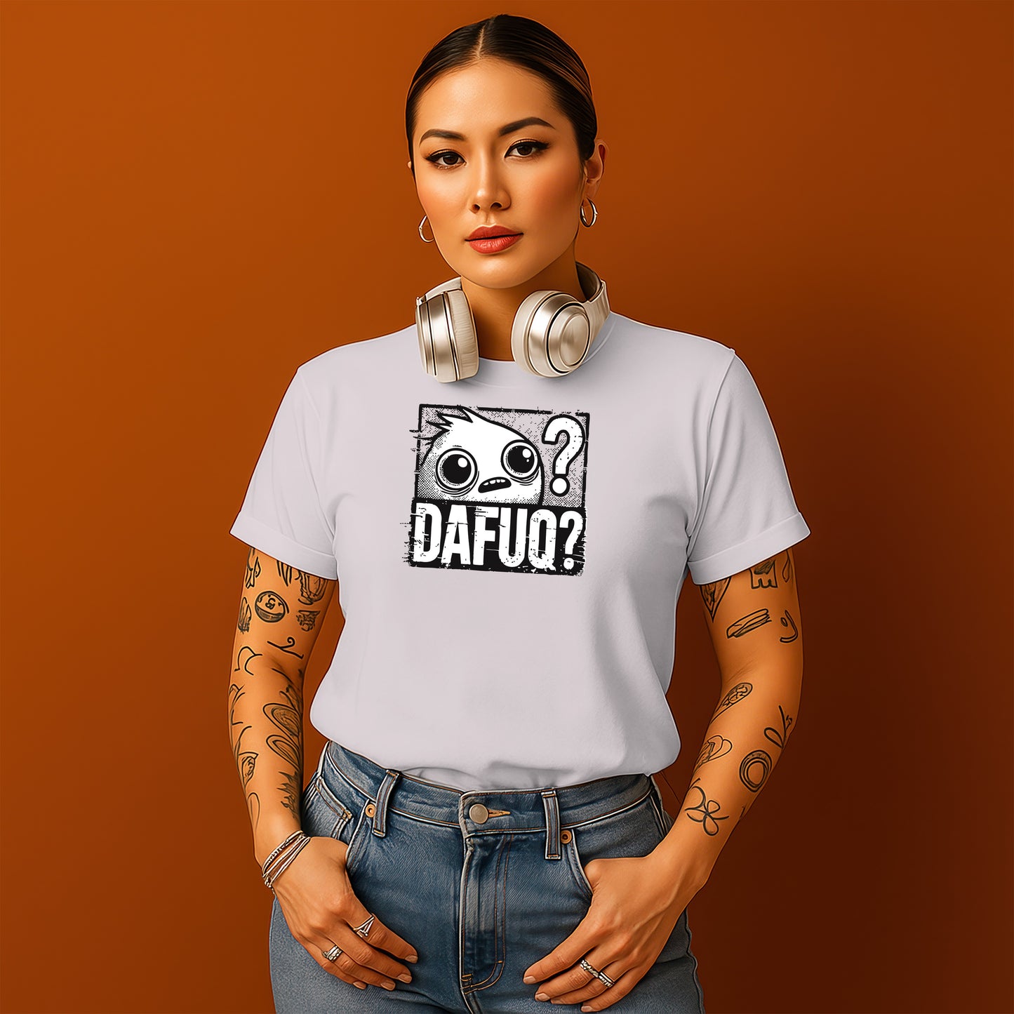 DAFUQ? Graphic T-Shirt Funny Design Apparel