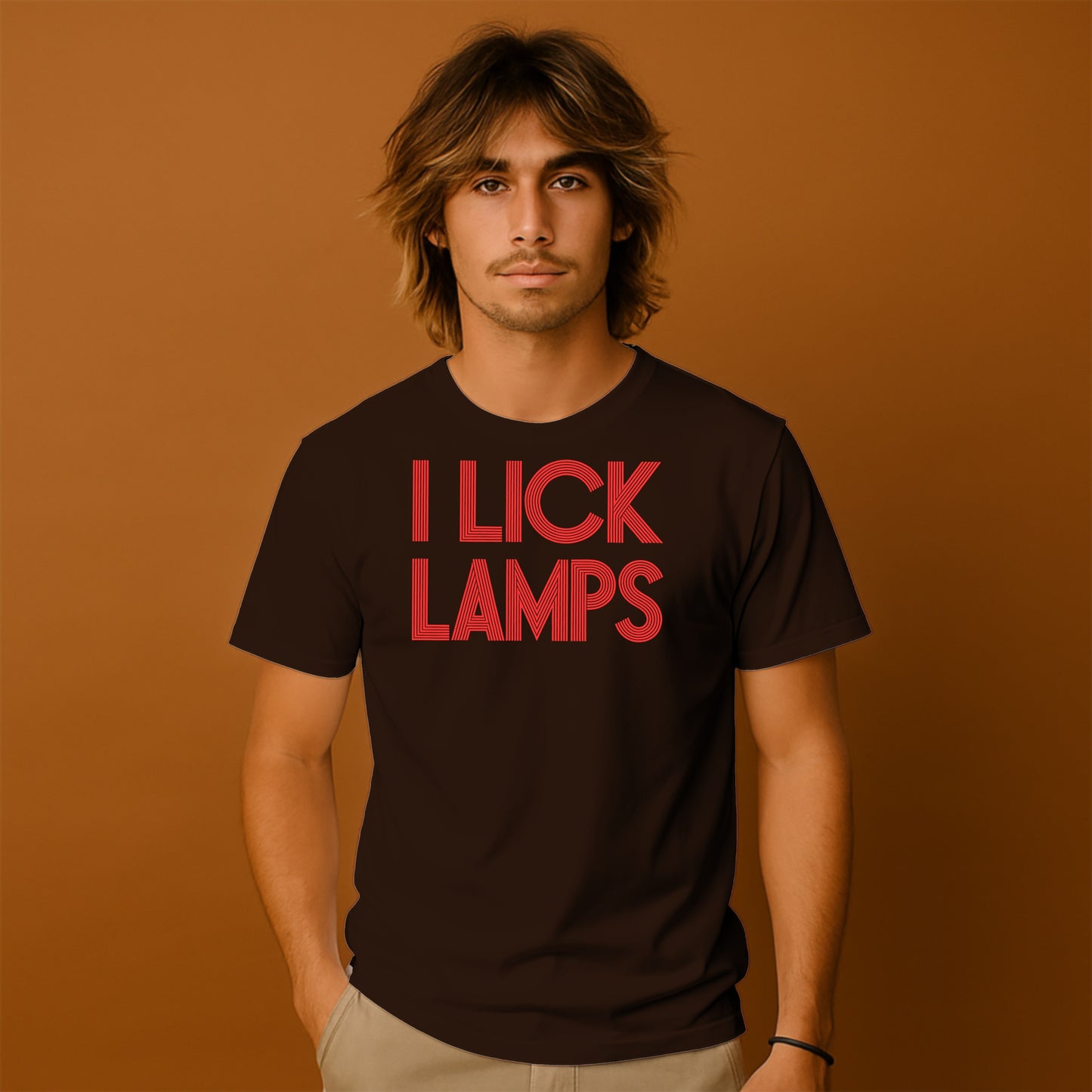 I Lick Lamps T-Shirt Fun Statement product