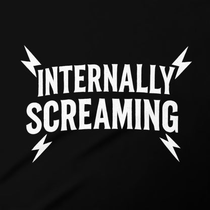 Internally Screaming Bold Typography Statement Design