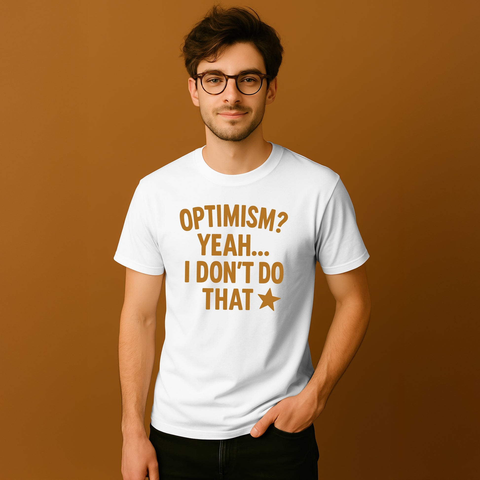Optimism Yeah I Don't Do That Star Unisex T-shirt
