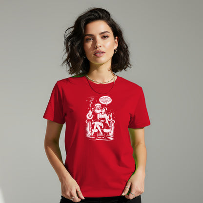 Unique Graphic Red T-Shirt for Women Casual Wear