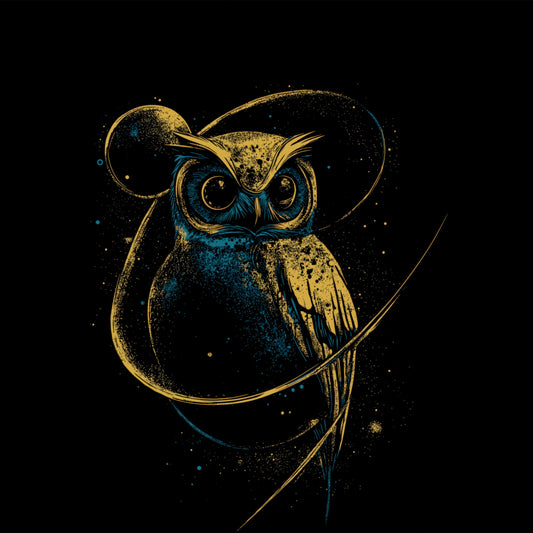 Vibrant Galaxy Owl Art Design for Unique product