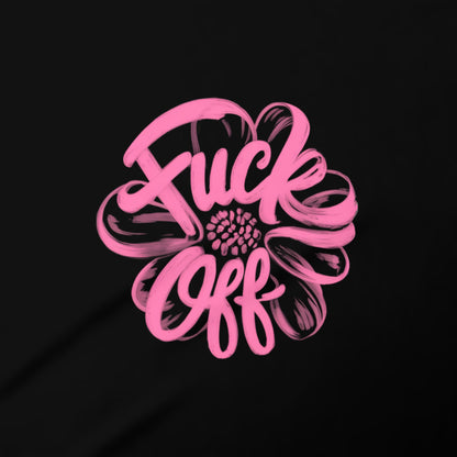 Pink Flower with Vibrant Message Knitted Apparel