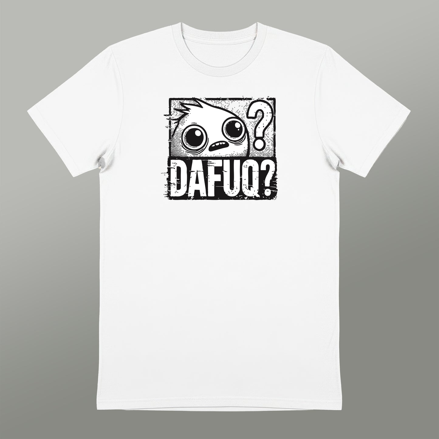 Funny DaFuq Cartoon Graphic Casual Tee Product