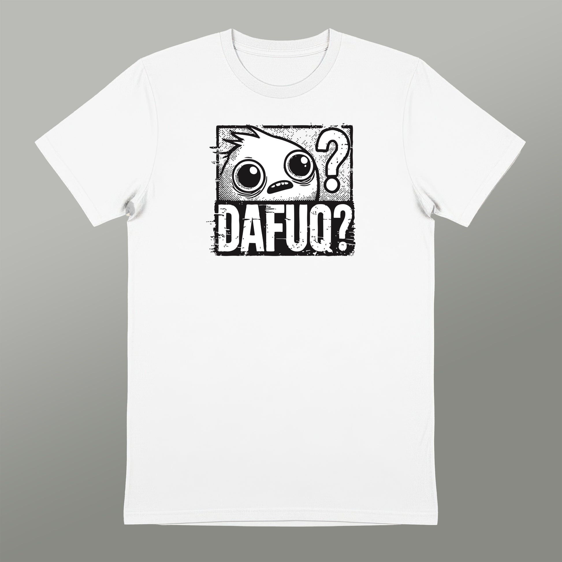 Funny DaFuq Cartoon Graphic Casual Tee Product