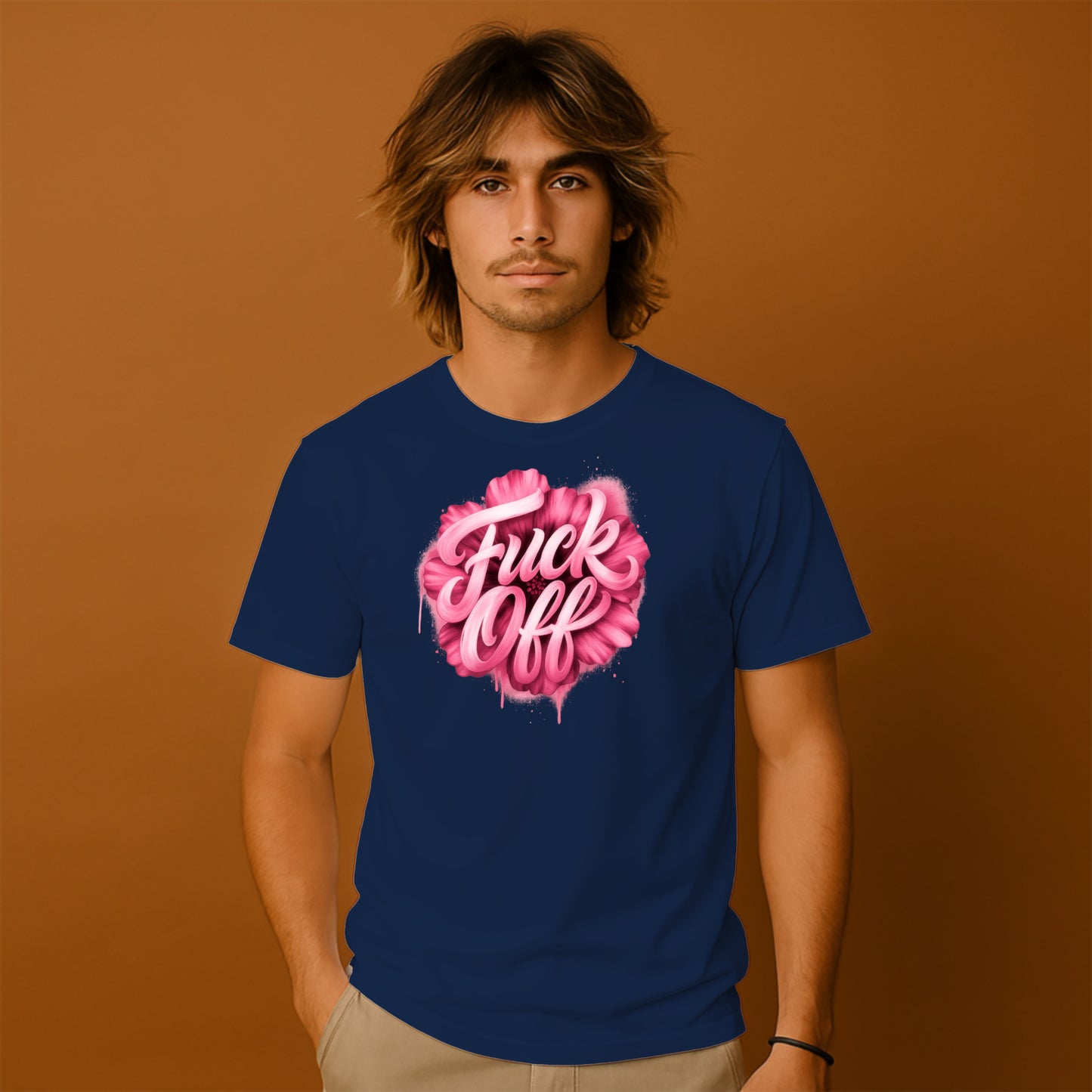 Bold Statement Blue T-shirt with Unique Design