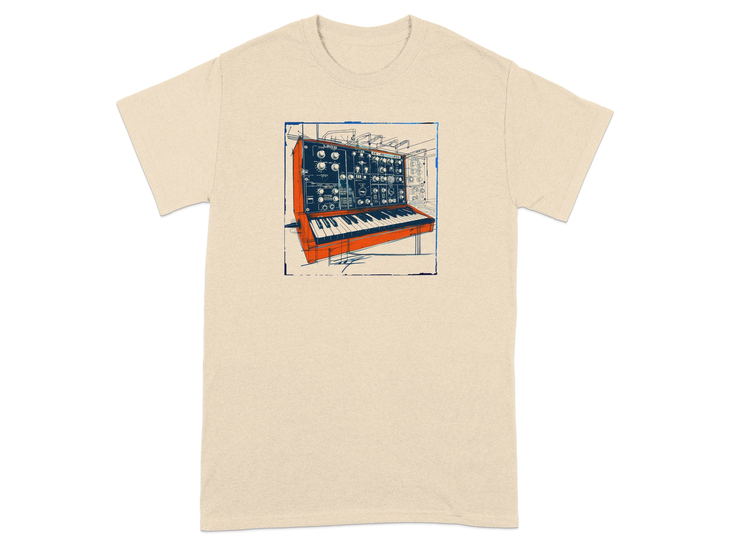 Retro Synthesizer Graphic T-Shirt Product