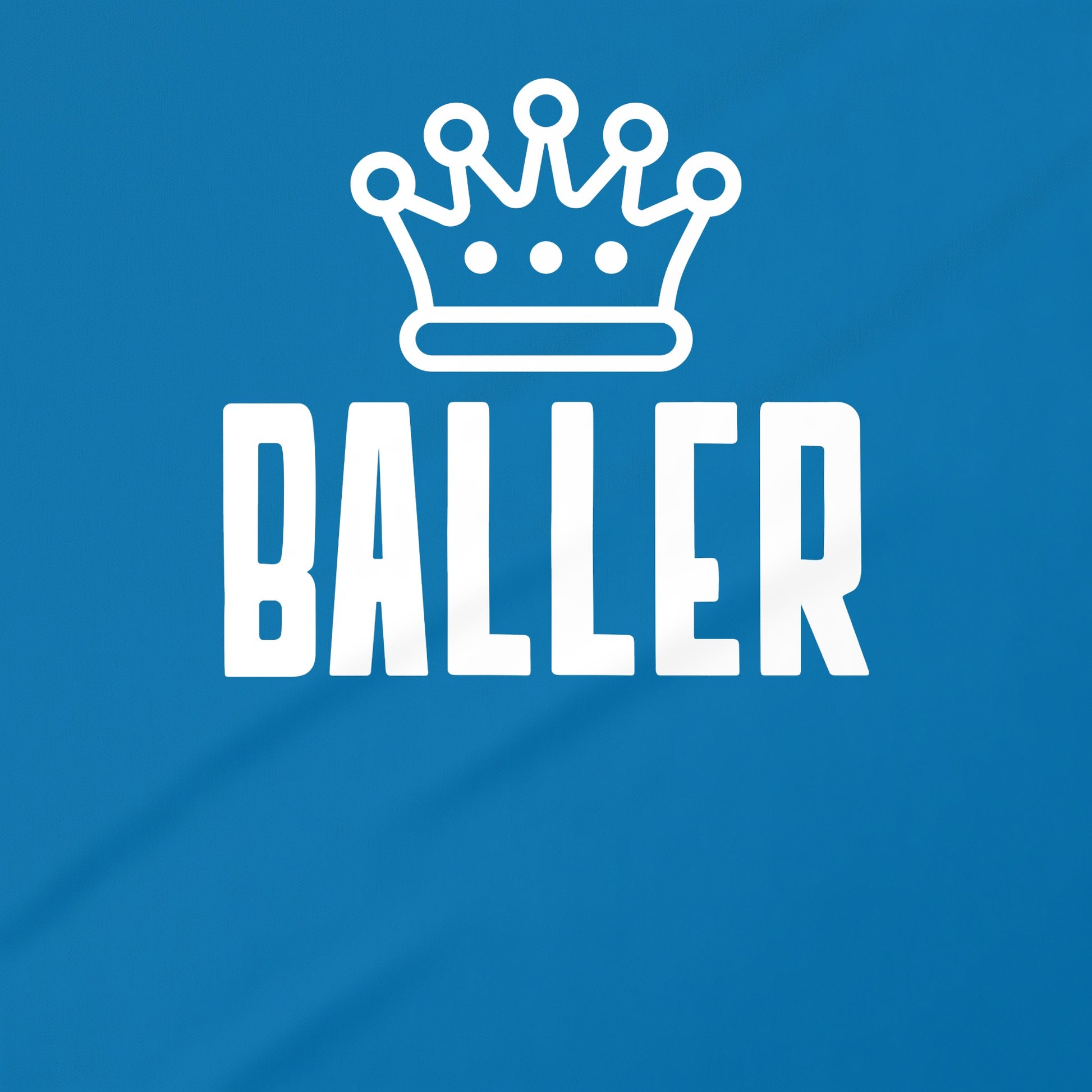 Baller with Crown Graphic on Blue Background Product