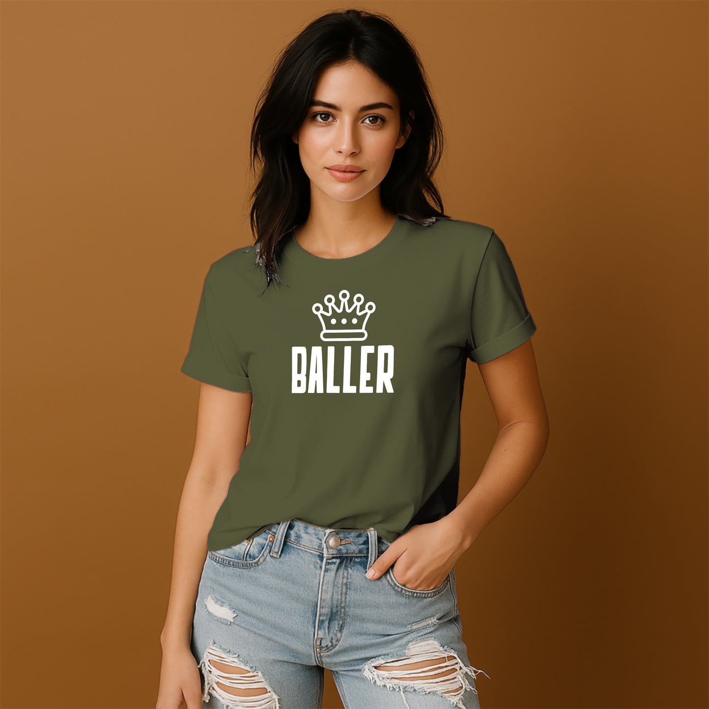 Baller T-shirt with Crown Graphic Casual Wear Product