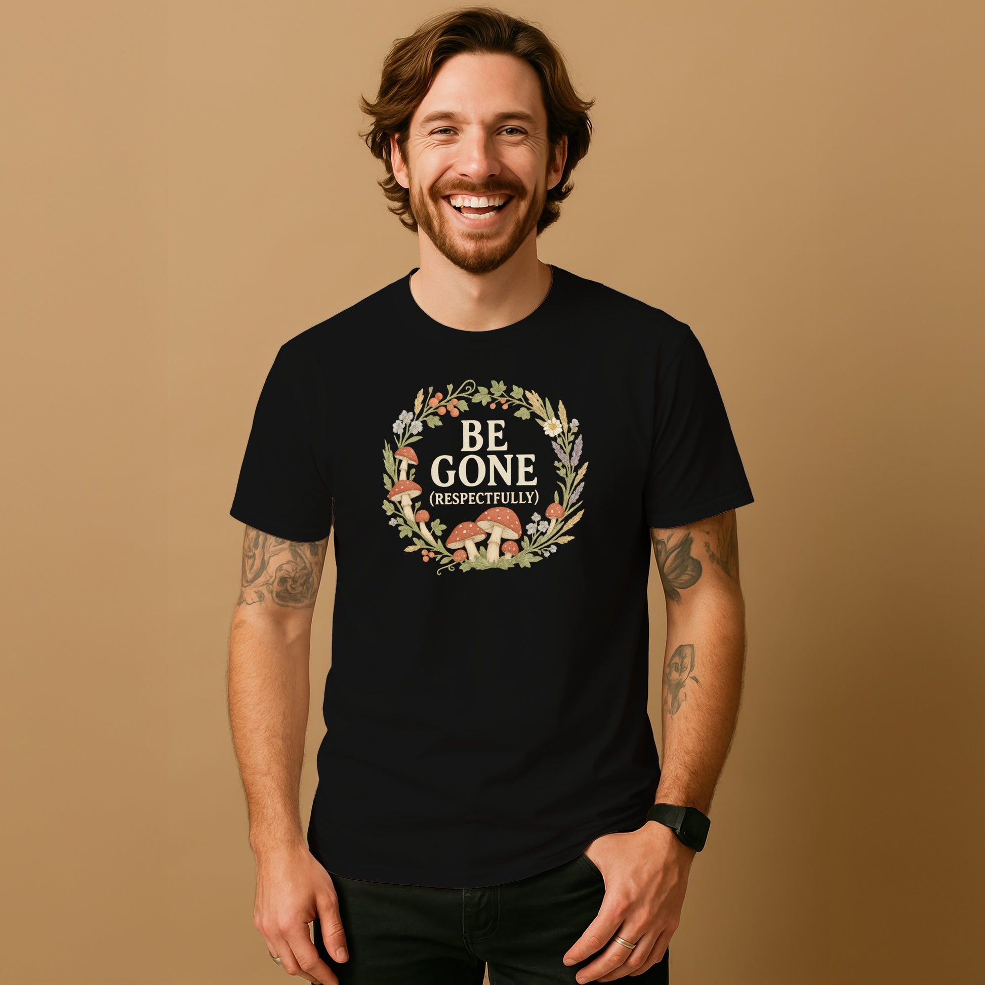 Be Gone Respectfully Graphic Tee shirt