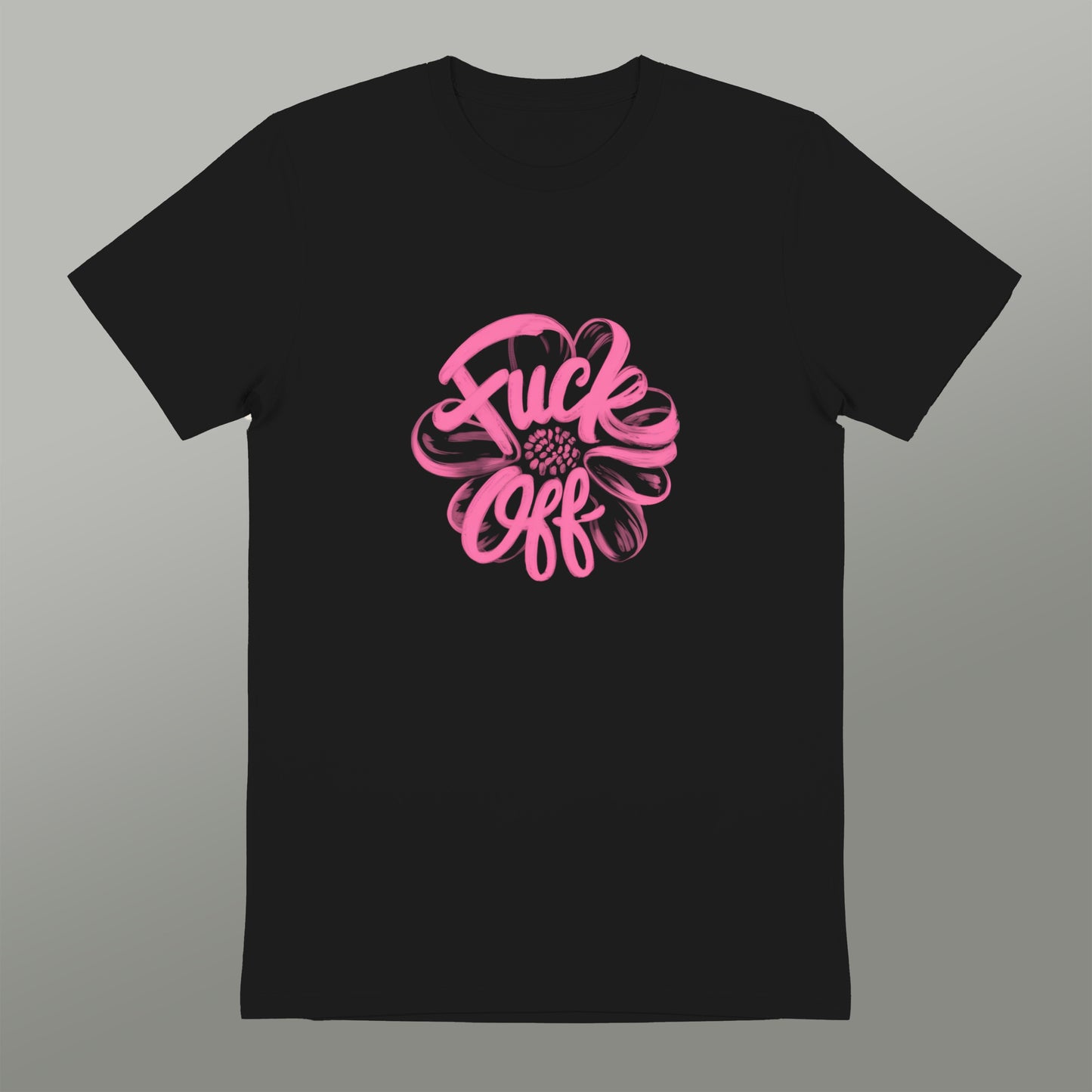 Floral Design Fuck Off T-shirt