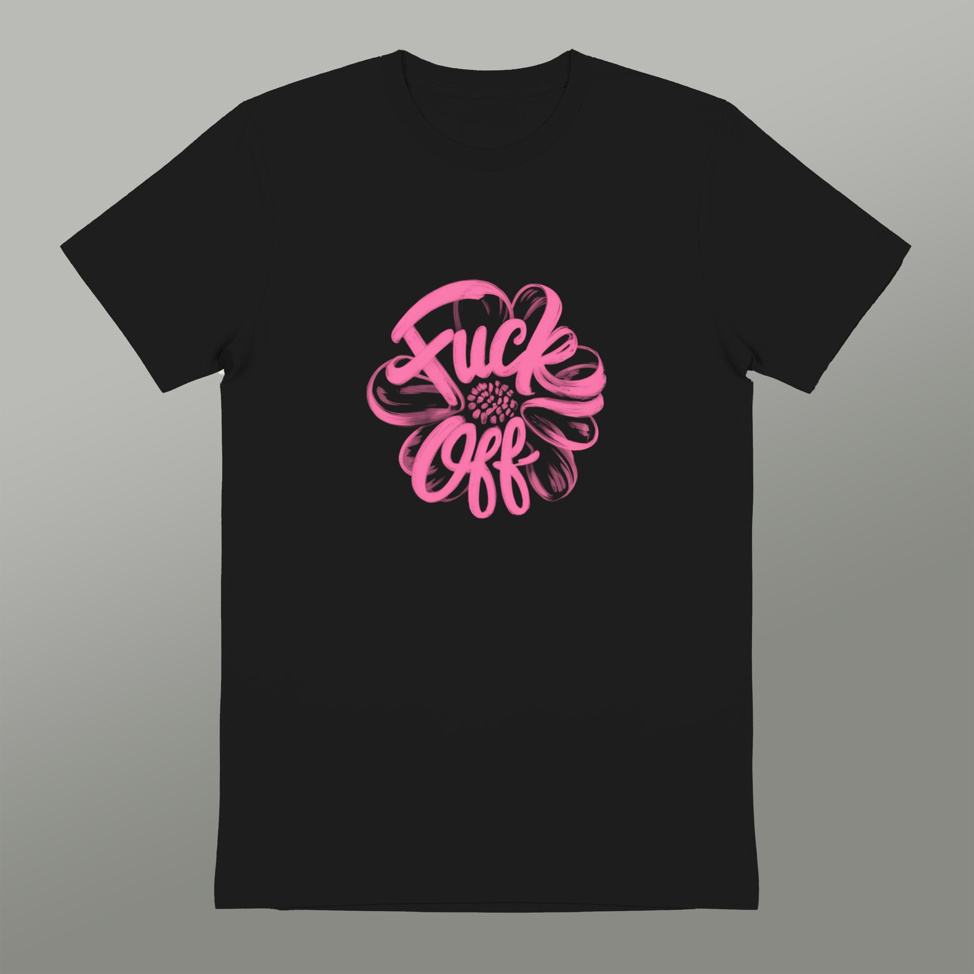 Floral Design Fuck Off T-shirt