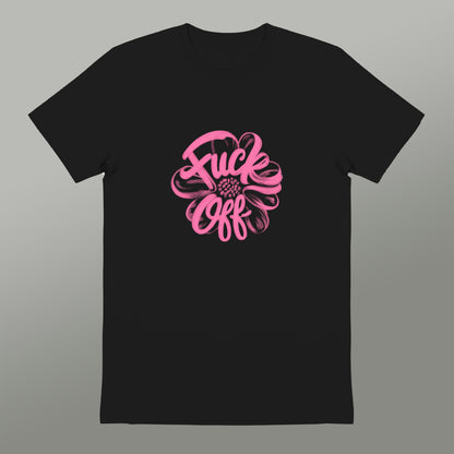 Floral Design Fuck Off T-shirt