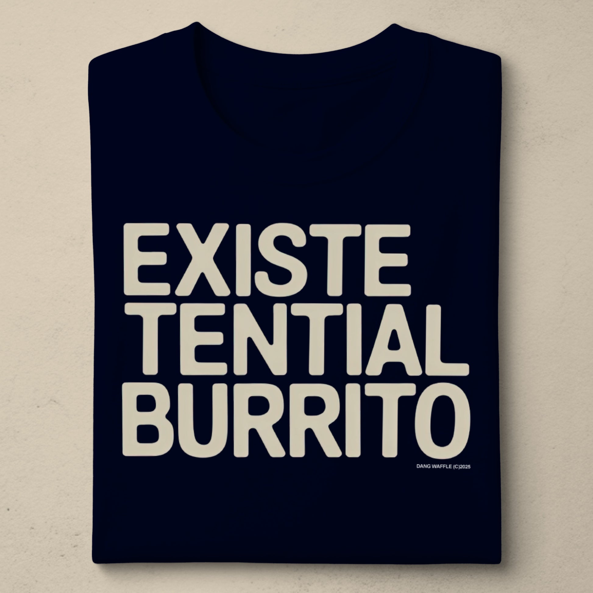 Existential Burrito design casual wear t-shirt