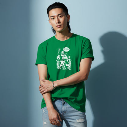 Mythical Gods Green Graphic Tee Shirt
