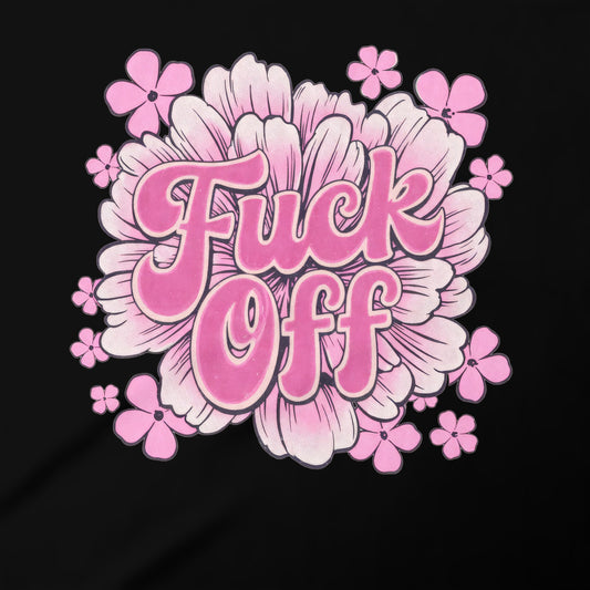 Floral Design with Bold Statement T-shirt