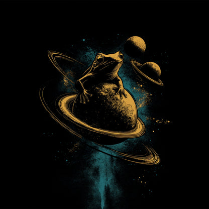 Galactic Frog with Planets Surreal Illustration product