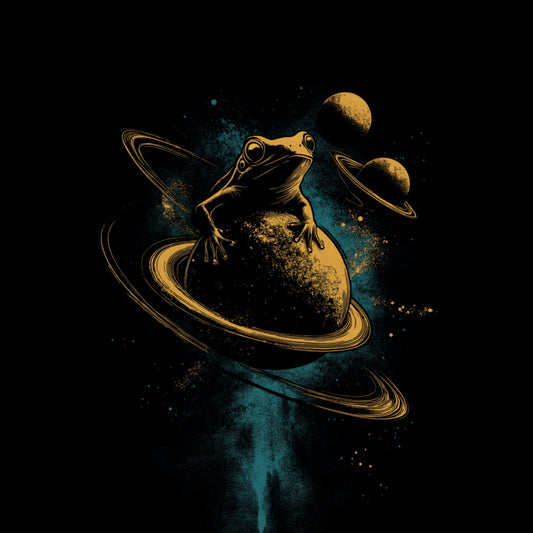 Galactic Frog with Planets Surreal Illustration product