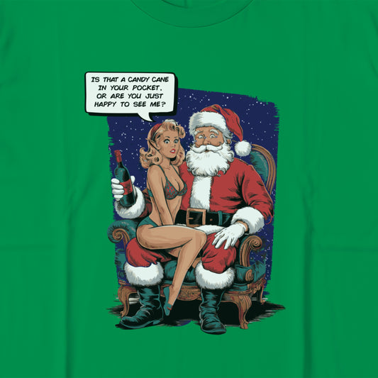 Santa Claus and Lady in Chair Graphic T-shirt