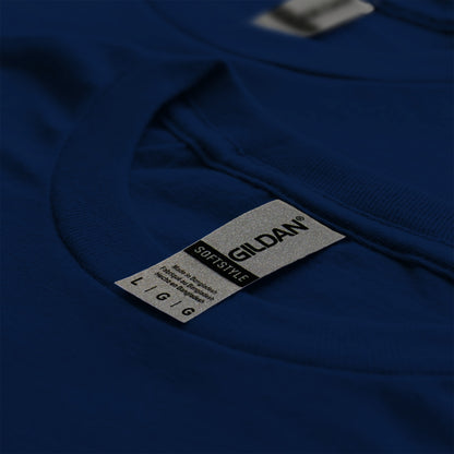 Comfortable Gildan Softstyle T-Shirt in Classic Blue