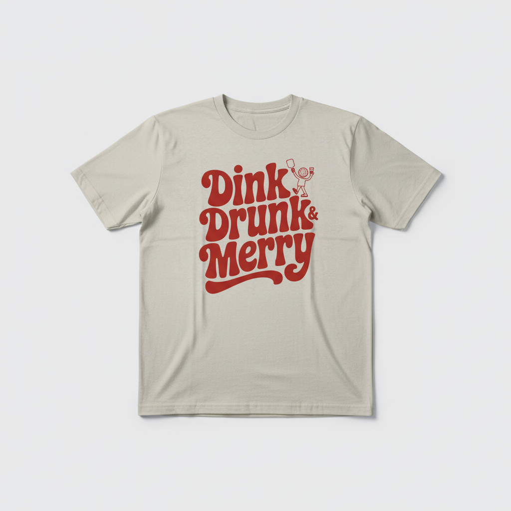 Pickleball Probs T-Shirt - Natural flat lay with design